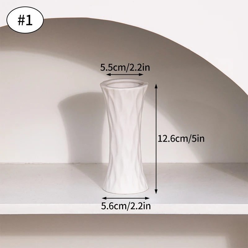 vases blancs modernes céramique décoration intérieure table arrangement floral vases décoratifs