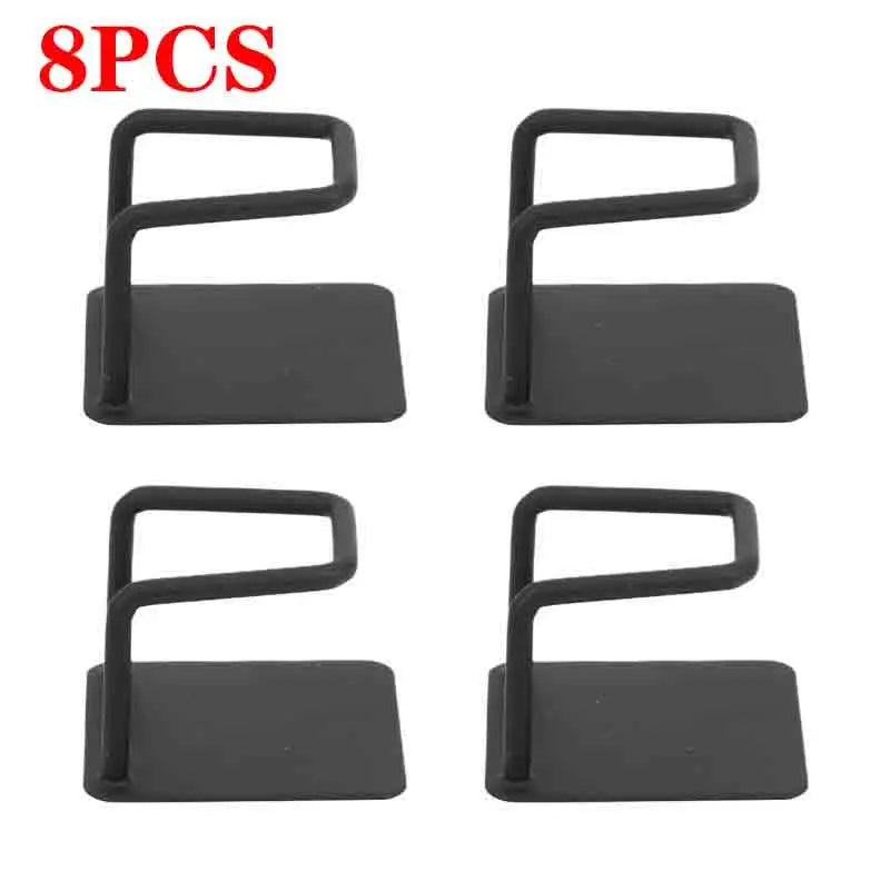 support balance salle bains blanc clips moderne rangement mur accroches sangles organisation kitchen accessories