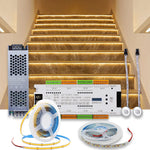 contrôleur led motion pir bande led flexible smd cob blanc moderne adhésif 12v 24v