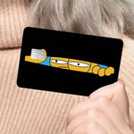 autocollants dessins animés simpsons fortnite cartes bancaires réutilisables imperméables pop art multicolores adultes femmes