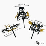 décoration gâteau thème harry potter halloween château baguette magique lunettes chapeau balai fantômes citrouilles