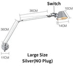 lampe murale articulée moderne noir gris blanc interrupteur fixations minimaliste led eléctrique