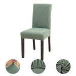 housses chaise jacquard moderne vert gris marron bleu tissu élasthanne polyester universal sizes 45