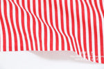 tissu coton biodegradable sergé rayures fruitées orange rose bleu jaune noir moderne bricolage couture