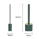 brosse wc silicone noir blanc rose moderne adhésif poils tpr poignée épaisse stand drainant