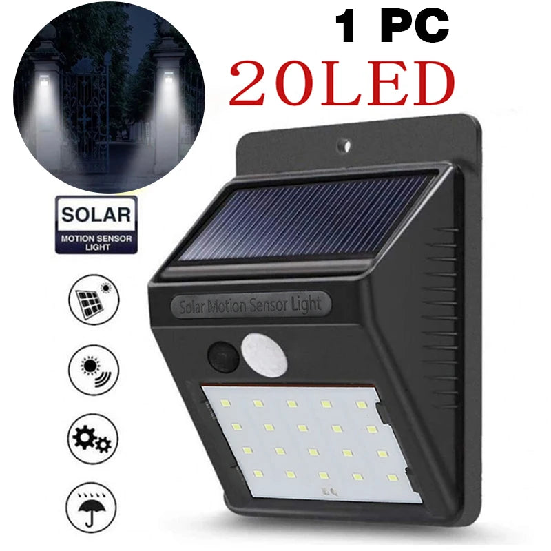 lampe solaire extérieure capteur mouvement lumière jardin éclairage patio moderne fonctionnel led noir gris
