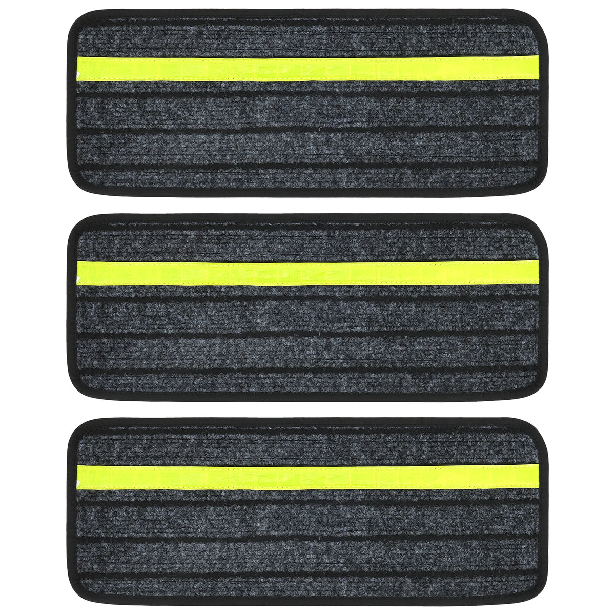 tapis antidérapant marchepied rv gris foncé jaune fluo adhésif texturé sécurisé surface poils rayures