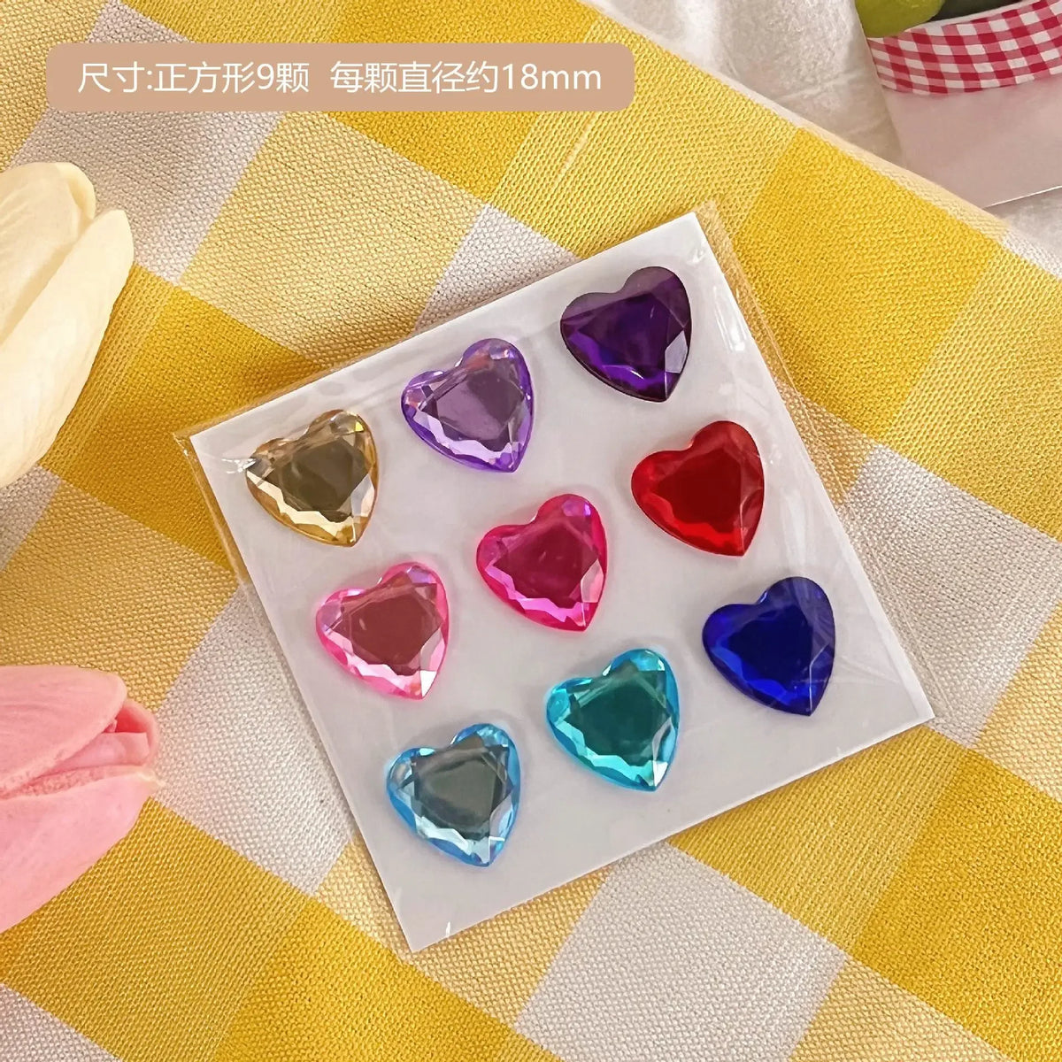 sticker 3d cœur transparent brillant moderne décoratif adhésif scrapbooking étudiant fournitures art