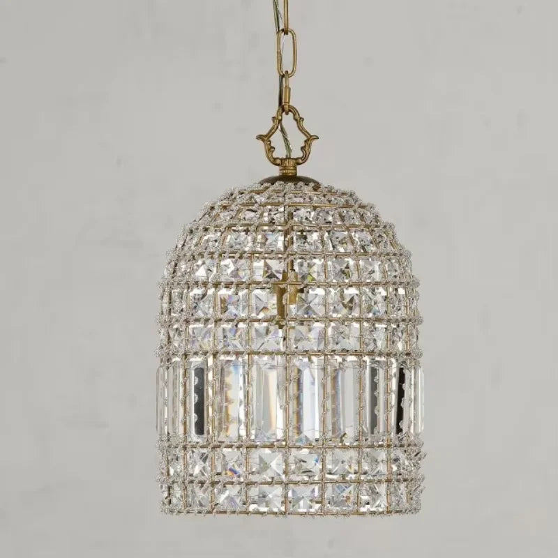 Suspension lumineuse cristal doré classique transparente salon chambre d'hôtel LED 2000 82000 lumens