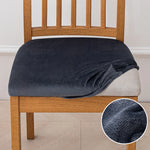 housse chaise extensible velours uni fauteuil cuisine salon moderne lavable