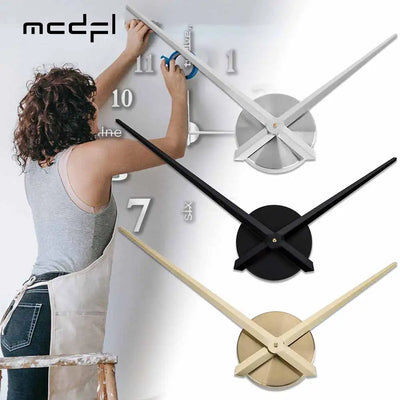 Horloge murale métal design géométrique blanc