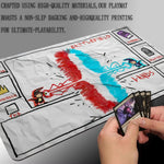 tapis jeu dessin animé non glissant blanc rouge bleu noir waterproof