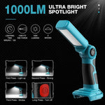 lampe torche led rechargeable bleu noir usb clip antidérapante moderne portable