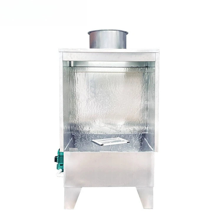 armoire rideau eau industrielle argentée lisse fixations visibles salle peinture porte eauuminium cuivre