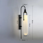 applique murale led moderne or noir blanc contemporaine minimaliste fixée mur abatjour verre opaque