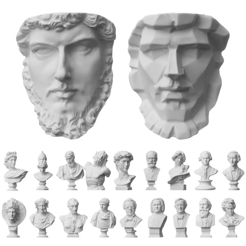 buste sculpté résine celebrity portrait classique alexander beethoven athena apollo