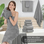 serviette bain microfibre séchage rapide rayée moderne grande taille multicoloreversible suspension
