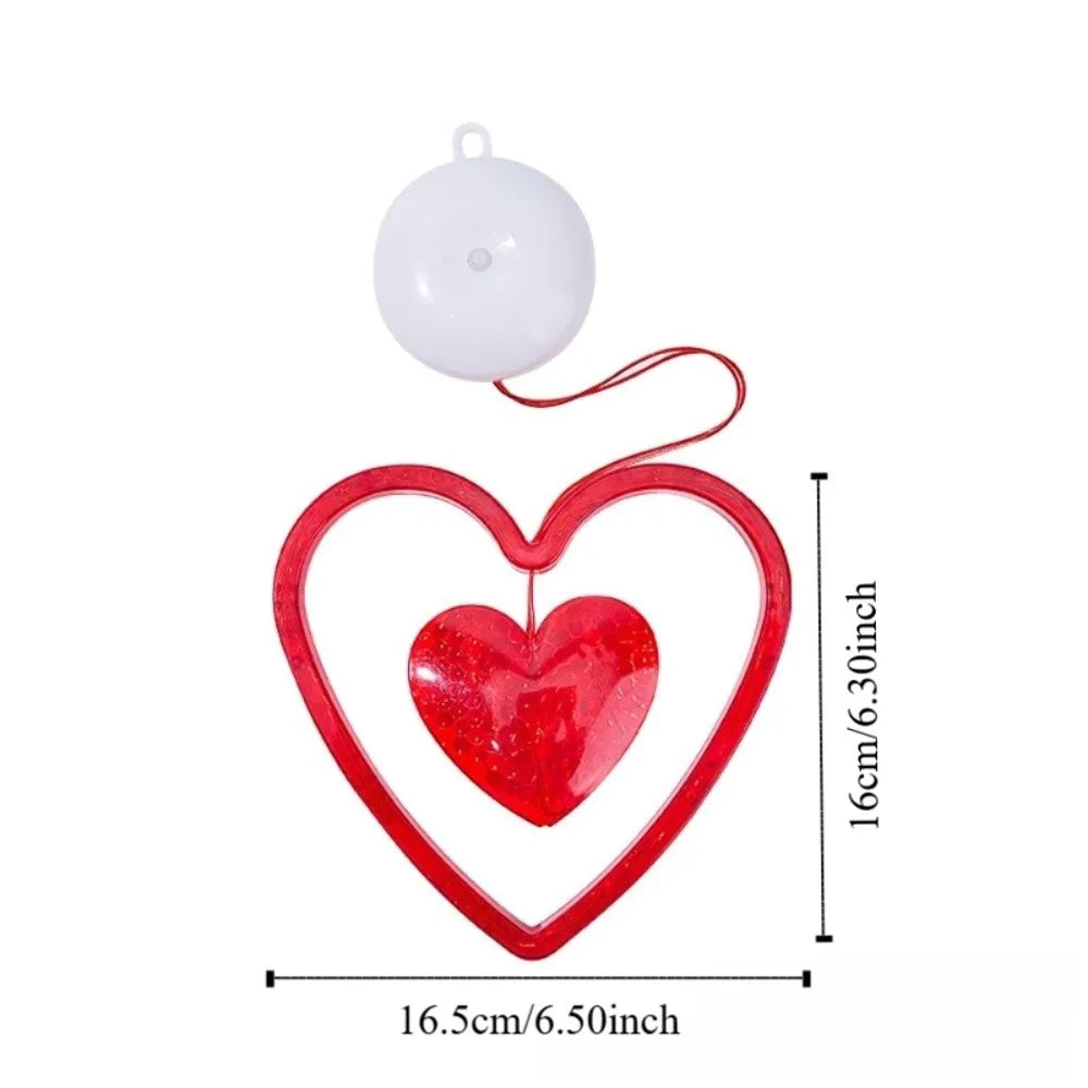 guirlande lumineuse coeur rose leds brillantes moderne mariage anniversaire déco festive