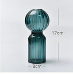 vases verre modernes rayures verticales couleur orange vert rose décoration maison