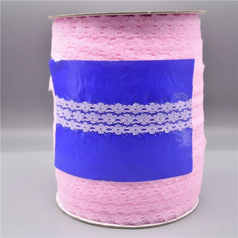 ruban dentelle blanc noir bleu rose fleurs simples classique mariage décoration tissu élasthanne polyester