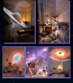 Veilleuse LED projecteur d'étoiles avec commandes et prise USB