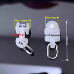 anneau métallique rondelle plastique clips rideau blanc noir rail rideau