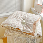 couette d'été imprimée floral vintage polyestère douce maison laver machine