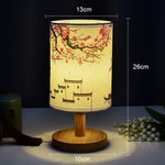 lampe table moderne fleurs bois blanc rose blanche chambre coucher interrupteur tactile sécurité certifications