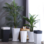 pots fleurs blancs modernes décoration intérieure plante artificielle minimaliste