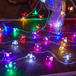 guirlande lumineuse solaire blanc chaud boules abeilles fleurs moderne translucideextérieur noël