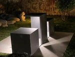 banc moderne gris foncé extérieur résistant l'eau luminaire ip65 led 7w aluminium