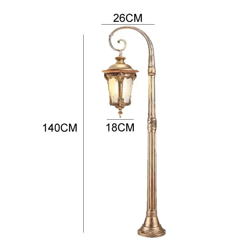 lampe rue led noir bronze classique vintage ip65 alu flux lumineux moderneextérieur