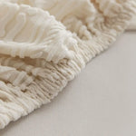housse canapé élastique motif géométrique polyestère beige traditionnel maison fixations inclusesModule:semicolon