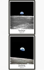 affiche impression Earthrise NASA Apollo 11 toile chambre salon enfant classic documentaire