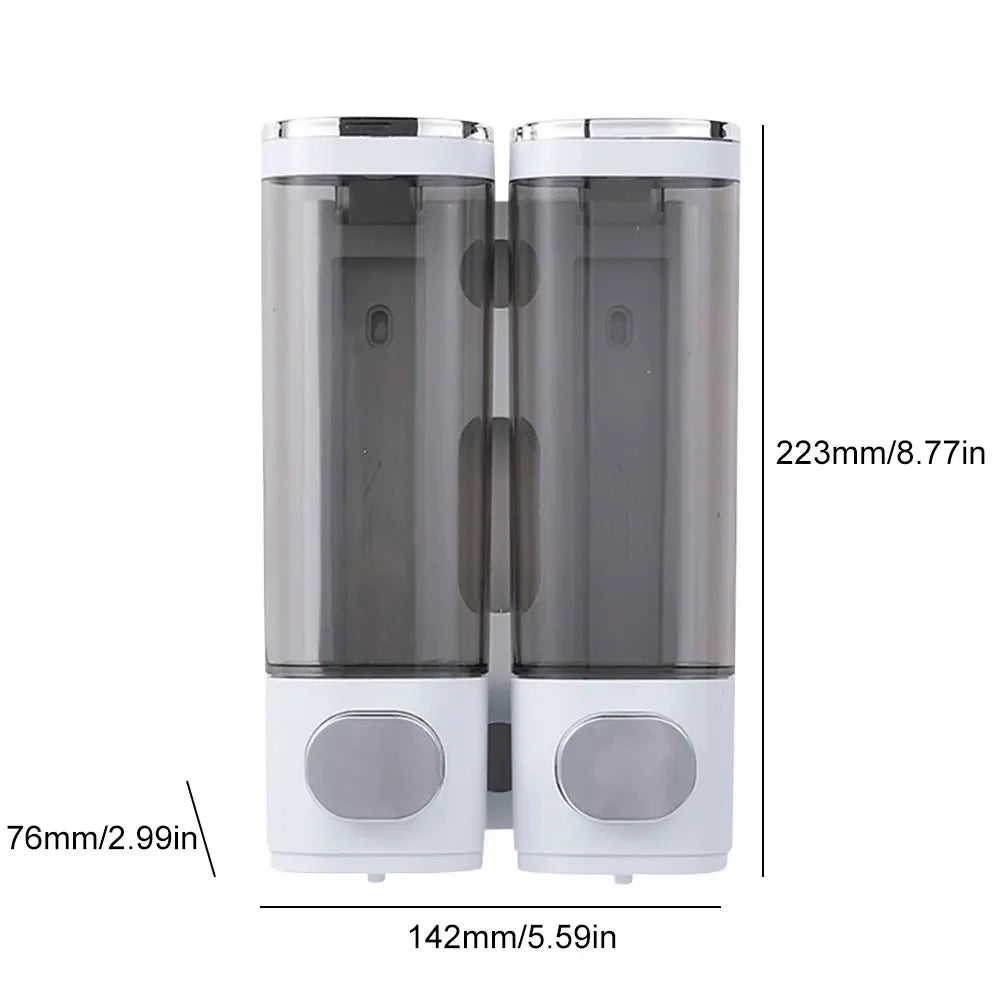 distributeur savon liquide blanc transparent moderne minimaliste salle bains cuisine