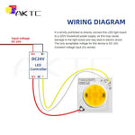 source led cob 11mm 2700k 6000k 8w 12w alu moderne bicolore altauxmeilleurscolors