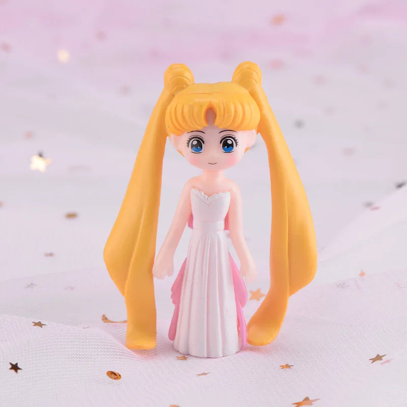 figurines anime personnages détaillées robes coiffures stylisées couleurs vives opaques mignonnes