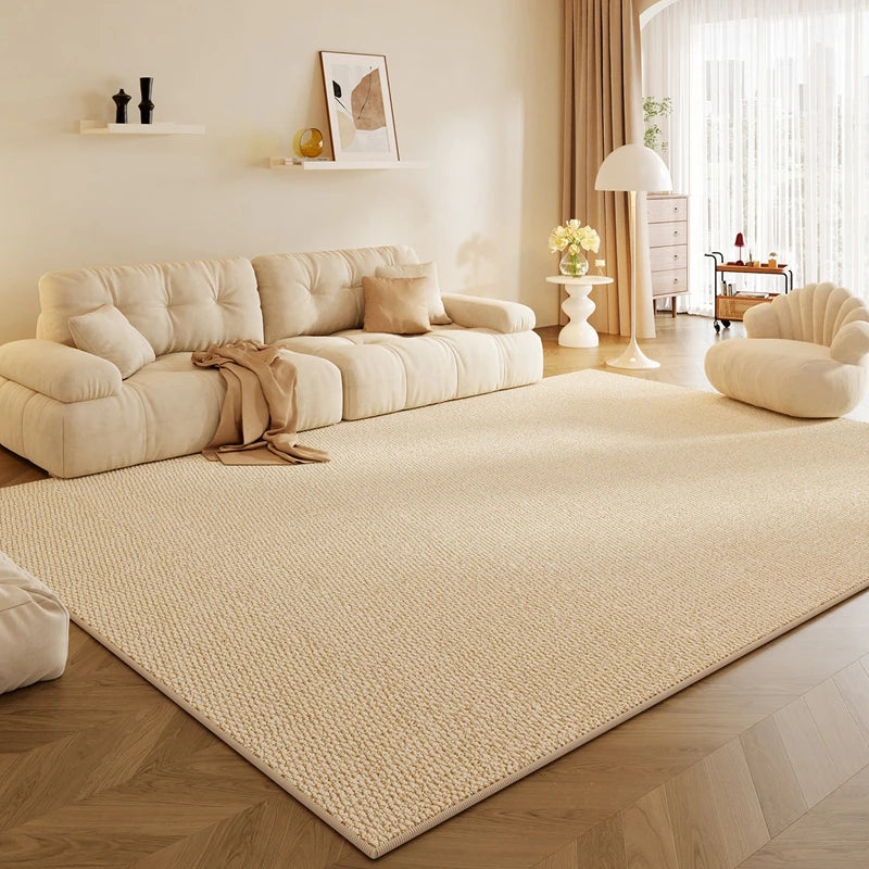 tapis imitation sisal gris moderne résistant l'eau antidérapant facile d'entretien pile coupée polyester polypropylène