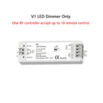 contrôleur led sans fil zones gradateur tactile noir blanc modernes 24v 36v