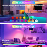 ampoule led rechargeable blanc moderne télécommande 15 couleurs températures adhésif