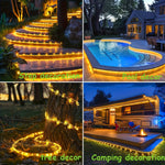 guirlande lumineuse multicolore 200 led modes clips moderneextérieur jardin fêtes