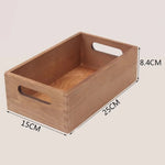 boîte rangement bois naturel minimaliste poignées intégrées rangement divers cuisine