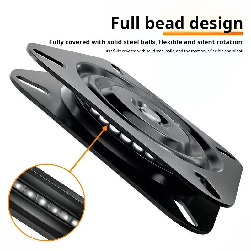 support rotatif universel noir mat moderne pouces thép không nhiễm từ