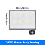 projecteur led moderne ip65 étanche 220v sensor mouvement clips gris métallique 500w 300w 200w