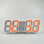 horloge digitale led carrée table moderne minimaliste blanc gris lumière
