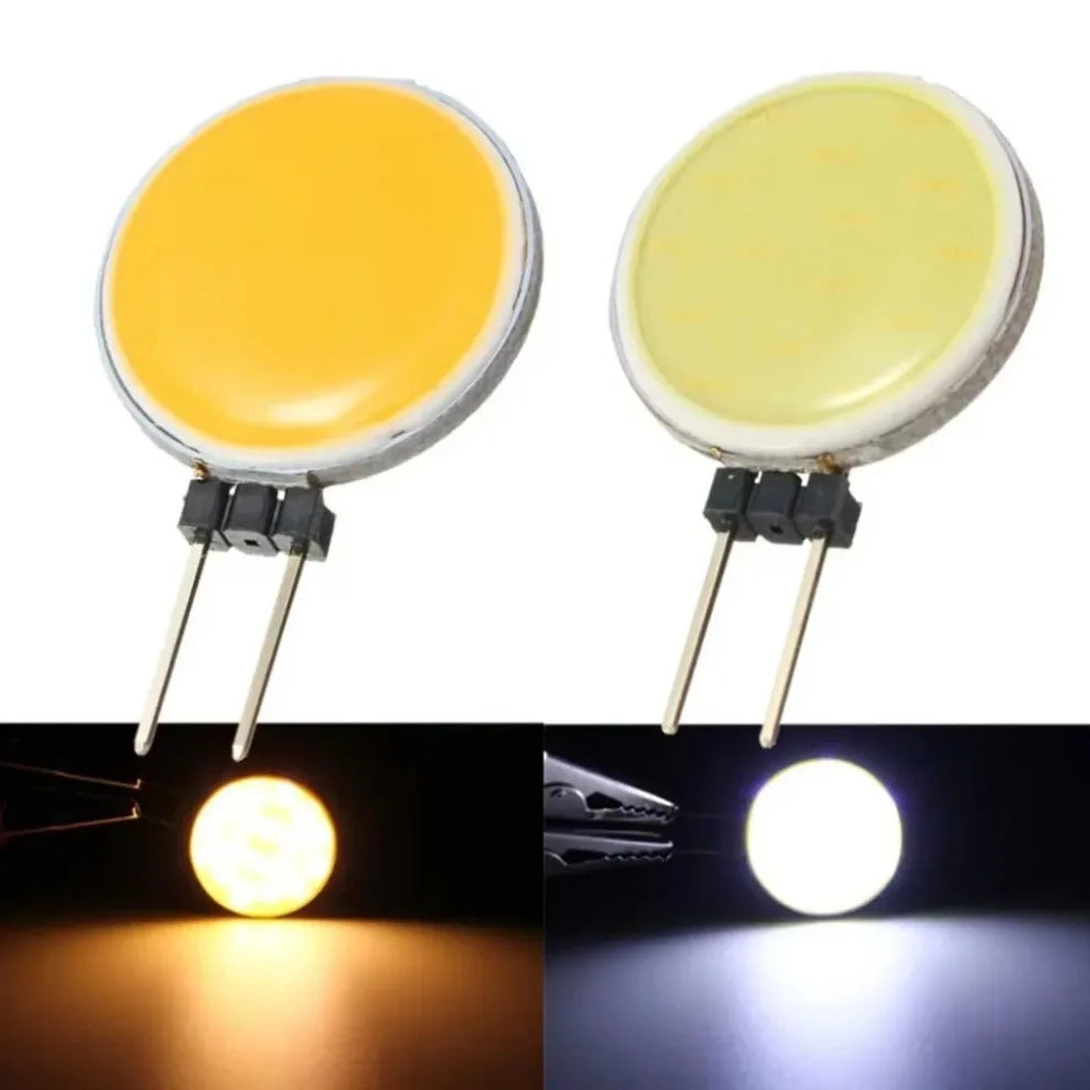 ampoules led g4 cob 12v blanc froid chaud 18 30 led clips points noirs