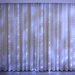 rideau lumineux led multicolore blanc points modernes télécommande usb noël chambre vacances