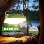 lampe camping rechargeable vert olive modes éclairage portable étanche crochetarrière led moderne