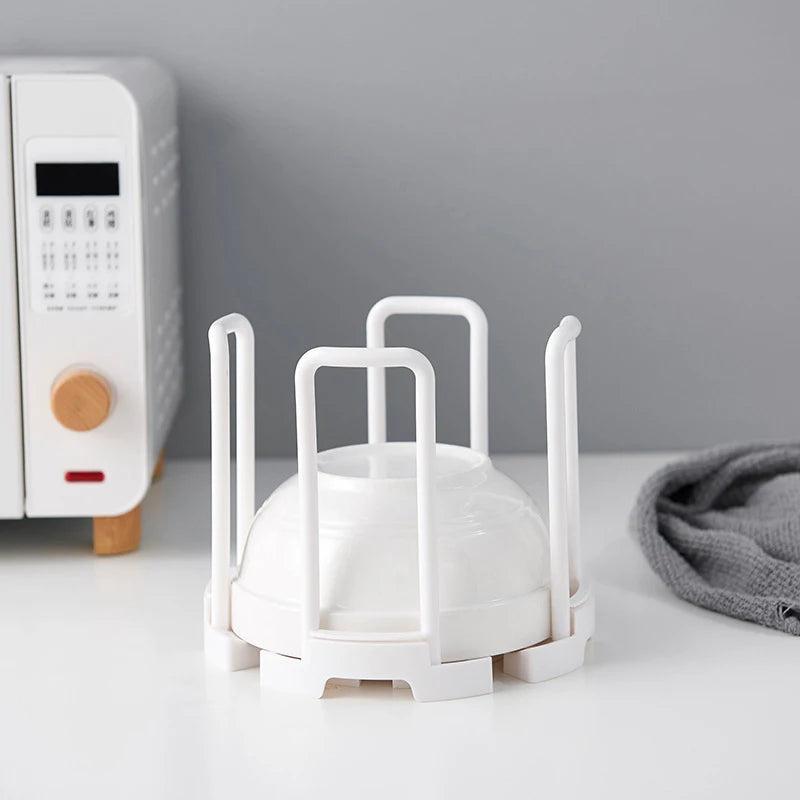 organisateur vaisselle assiettes bols gris blanc moderne rétractable rangement cuisine égouttoir tasses