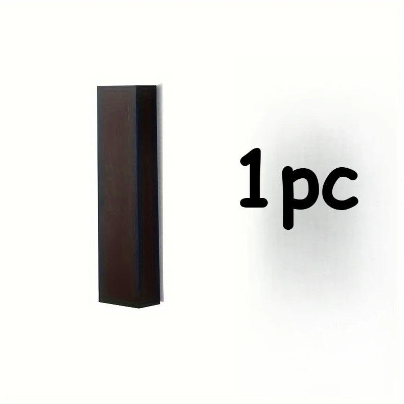 vases muraux rectangulaires bois noirs modernes plantes fleurs séchées décoration intérieure fixations murales